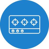 Hob Multi Color Circle Icon vector