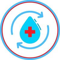 Purified Water Flat Circle Icon vector