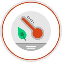 Temperature Flat Circle Icon vector