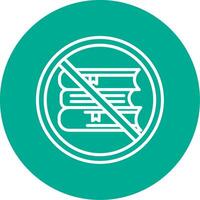 Prohibited Sign Multi Color Circle Icon vector