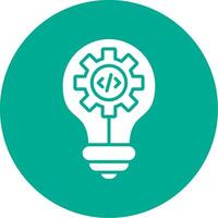 Idea Multi Color Circle Icon vector