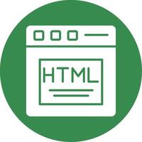 html multi color circulo icono vector