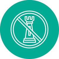 Prohibited Sign Multi Color Circle Icon vector