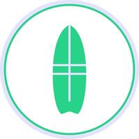 Surfer Flat Circle Icon vector