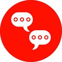 Chat Multi Color Circle Icon vector