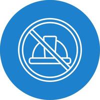 Prohibited Sign Multi Color Circle Icon vector