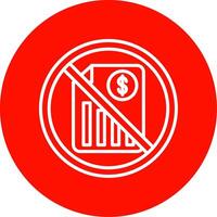 Prohibited Sign Multi Color Circle Icon vector