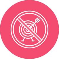 Prohibited Sign Multi Color Circle Icon vector