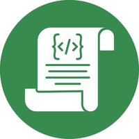 Script Multi Color Circle Icon vector