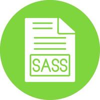 Sass Multi Color Circle Icon vector