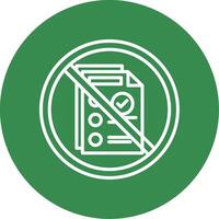 Prohibited Sign Multi Color Circle Icon vector