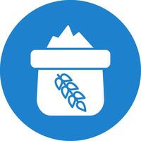 Flour Multi Color Circle Icon vector
