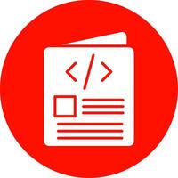 Script Multi Color Circle Icon vector