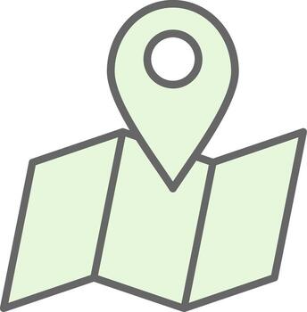Map Pointer Fillay Icon Design vector