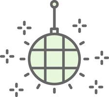 Disco Ball Fillay Icon Design vector