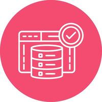 Server Multi Color Circle Icon vector