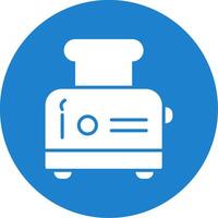 Toaster Multi Color Circle Icon vector