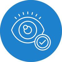 Eye Multi Color Circle Icon vector