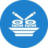 Sushi Multi Color Circle Icon vector