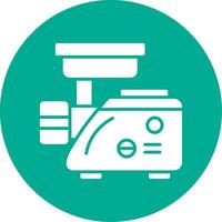 Meat Grinder Multi Color Circle Icon vector