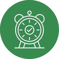 Alarm Multi Color Circle Icon vector