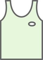 Tank Top Fillay Icon Design vector