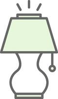 Lamp Fillay Icon Design vector