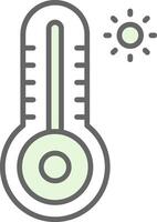 Thermometer Fillay Icon Design vector