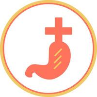 Gastroenterlogy Flat Circle Icon vector