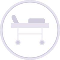 Stretcher Flat Circle Icon vector