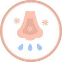 Immunlology Alergy Flat Circle Icon vector