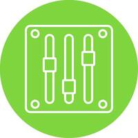 Gauge Multi Color Circle Icon vector