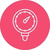 Pressure Gauge Multi Color Circle Icon vector