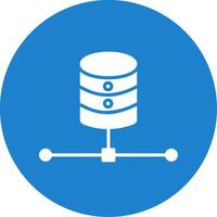 Database Multi Color Circle Icon vector