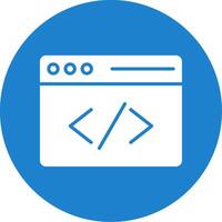 Coding Multi Color Circle Icon vector