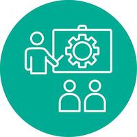 Training Multi Color Circle Icon vector