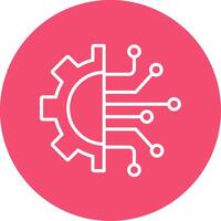 Technology Multi Color Circle Icon vector