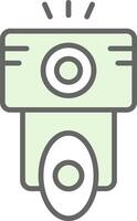 Camera Flash Fillay Icon Design vector