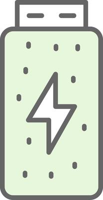 Battery Status Fillay Icon Design
