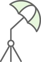 Umbrella Fillay Icon Design vector