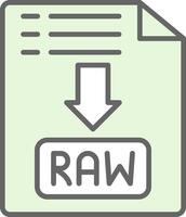 Raw Fillay Icon Design vector