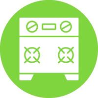 Stove Multi Color Circle Icon vector