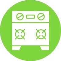 Stove Multi Color Circle Icon vector