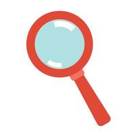 magnifying glass search isolated on white background vector