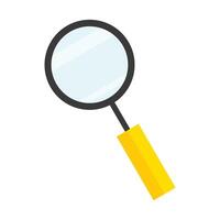 magnifying glass search isolated icon on white background vector