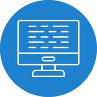 Computer Multi Color Circle Icon vector