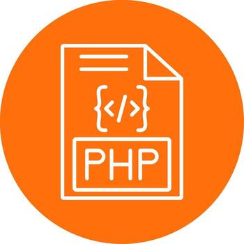 php multi color circulo icono vector