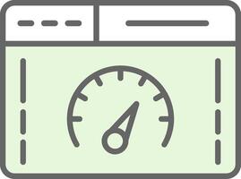 Speed Test Fillay Icon Design vector