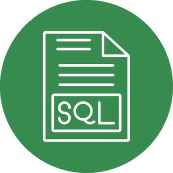 sql multi color circulo icono vector