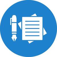 Notes Multi Color Circle Icon vector
